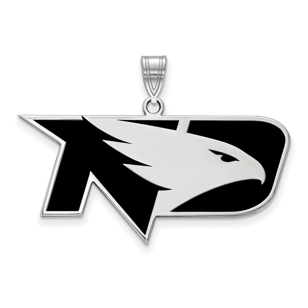 Sterlingsilber Rhodiniert Logoart University Of North Dakota Groß Emailliert Anhänger