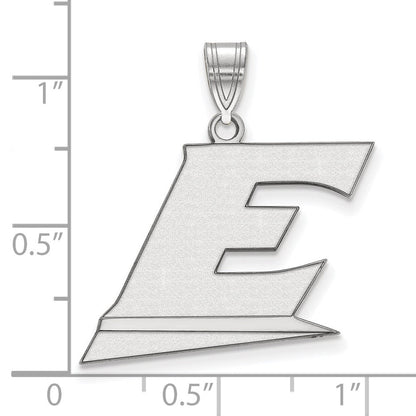 Sterlingsilber Rhodiniert Logoart Eastern Kentucky University Buchstabe E Groß Anhänger