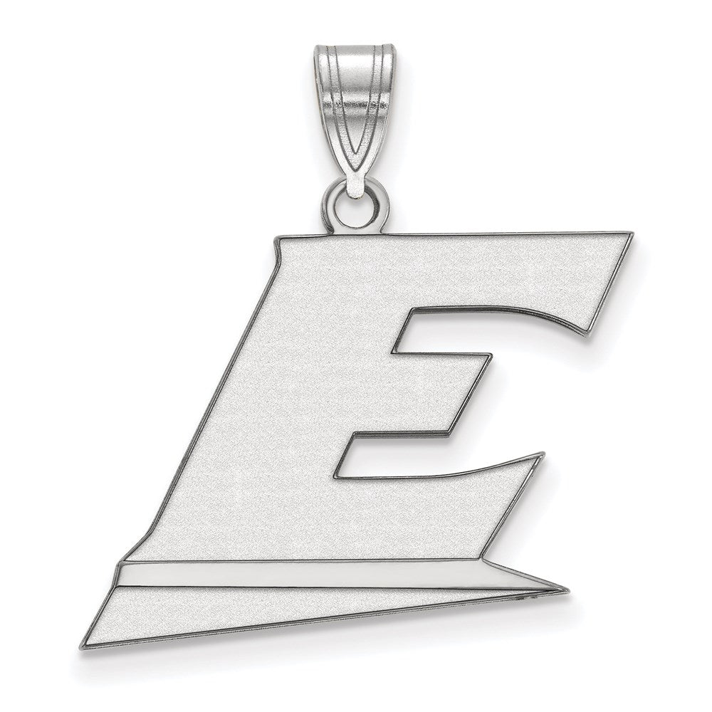 Sterlingsilber Rhodiniert Logoart Eastern Kentucky University Buchstabe E Groß Anhänger