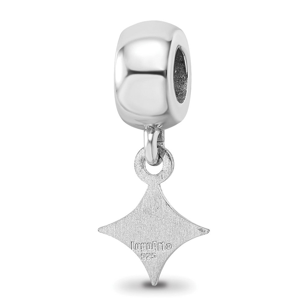 Sterlingsilber Rhodiniert Logoart Furman University Xs Hängend Perle