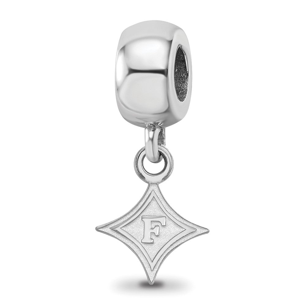 Sterlingsilber Rhodiniert Logoart Furman University Xs Hängend Perle