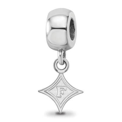Sterlingsilber Rhodiniert Logoart Furman University Xs Hängend Perle