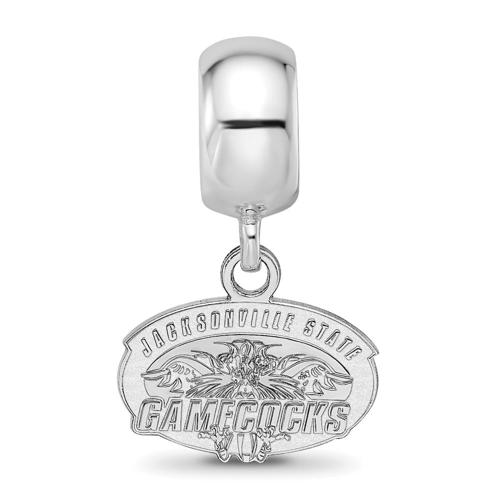 Sterlingsilber Rhodiniert Logoart Jacksonville State U. Xs Hängend Perle