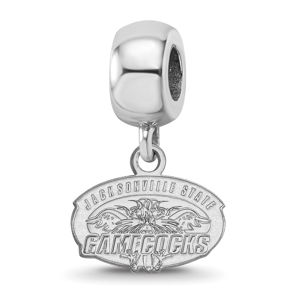 Sterlingsilber Rhodiniert Logoart Jacksonville State U. Xs Hängend Perle