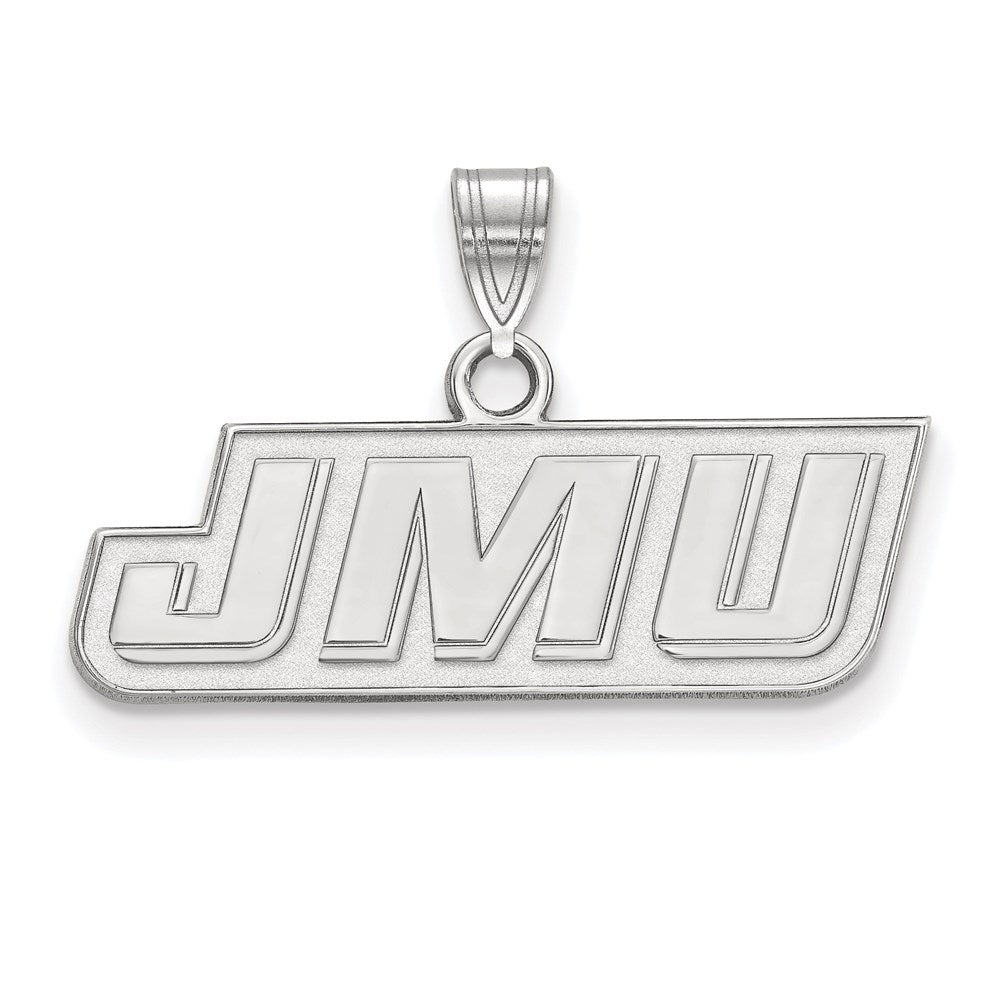 10K Weißgold Logoart James Madison University J M U Klein Anhänger