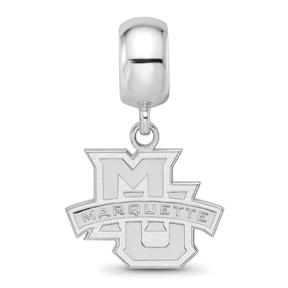 Sterlingsilber Rhodiniert Logoart Marquette University Sm Hängend Perle