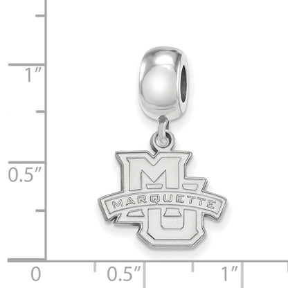 Sterlingsilber Rhodiniert Logoart Marquette University Sm Hängend Perle