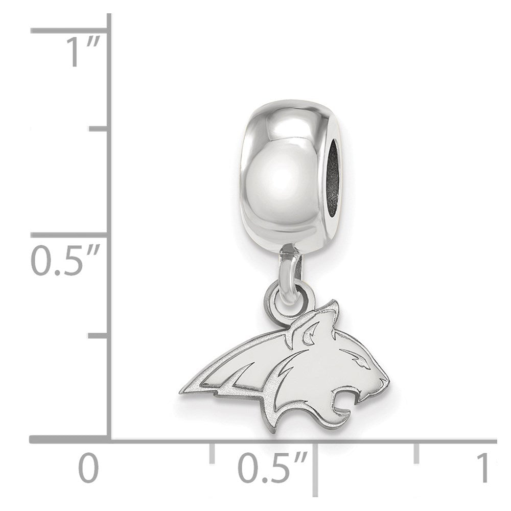 Sterlingsilber Rhodiniert Logoart Montana State U. Xs Hängend Perle