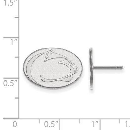 Sterlingsilber Rhodiniert Logoart Penn State University Löwe Klein Ohrstecker