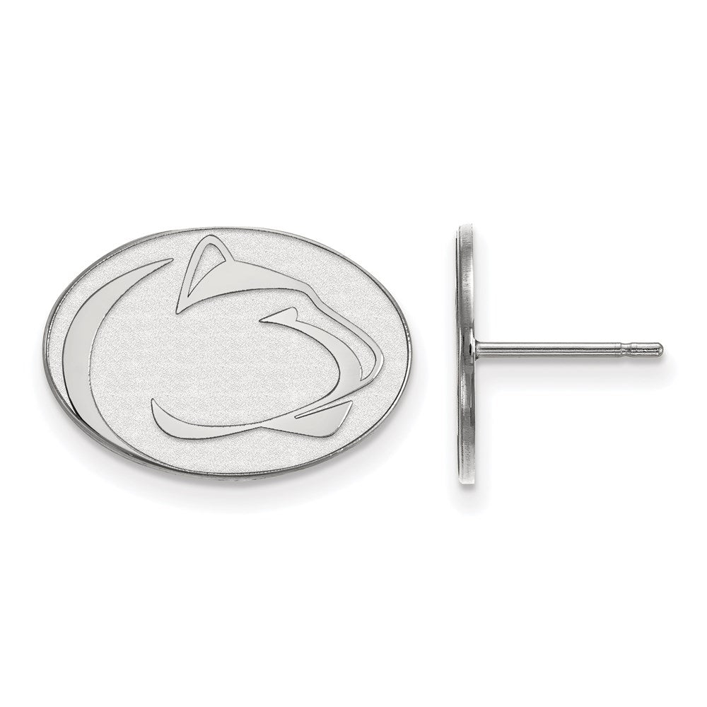 10K Weißgold Logoart Penn State University Löwe Klein Ohrstecker