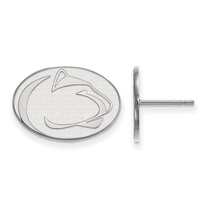 14K Weißgold Logoart Penn State University Löwe Klein Ohrstecker