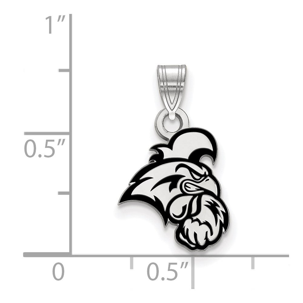 Sterlingsilber Rhodiniert Logoart Coastal Carolina University Chanticleer Klein Emailliert Anhänger