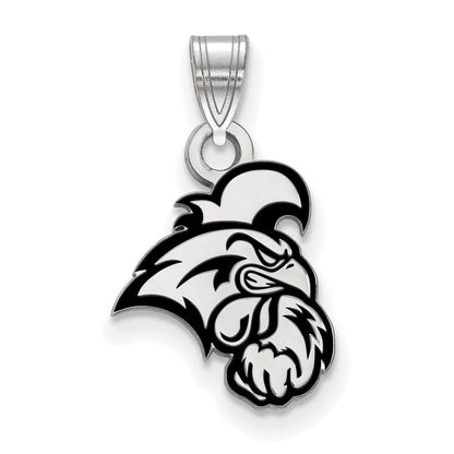 Sterlingsilber Rhodiniert Logoart Coastal Carolina University Chanticleer Klein Emailliert Anhänger