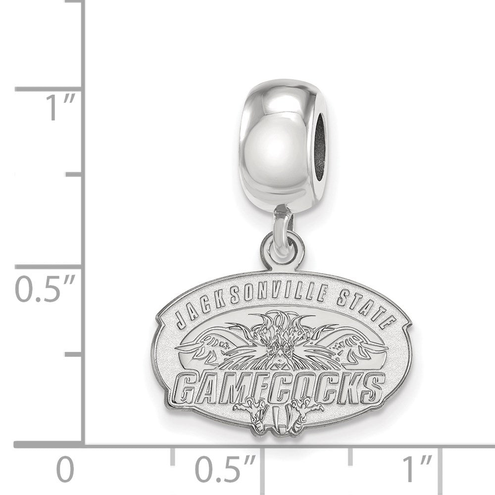 Sterlingsilber Rhodiniert Logoart Jacksonville State U. Sm Hängend Perle