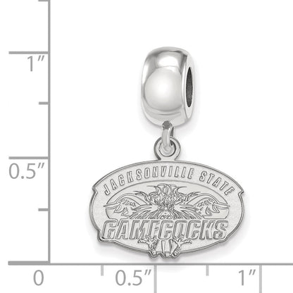 Sterlingsilber Rhodiniert Logoart Jacksonville State U. Sm Hängend Perle