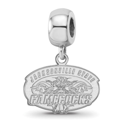 Sterlingsilber Rhodiniert Logoart Jacksonville State U. Sm Hängend Perle