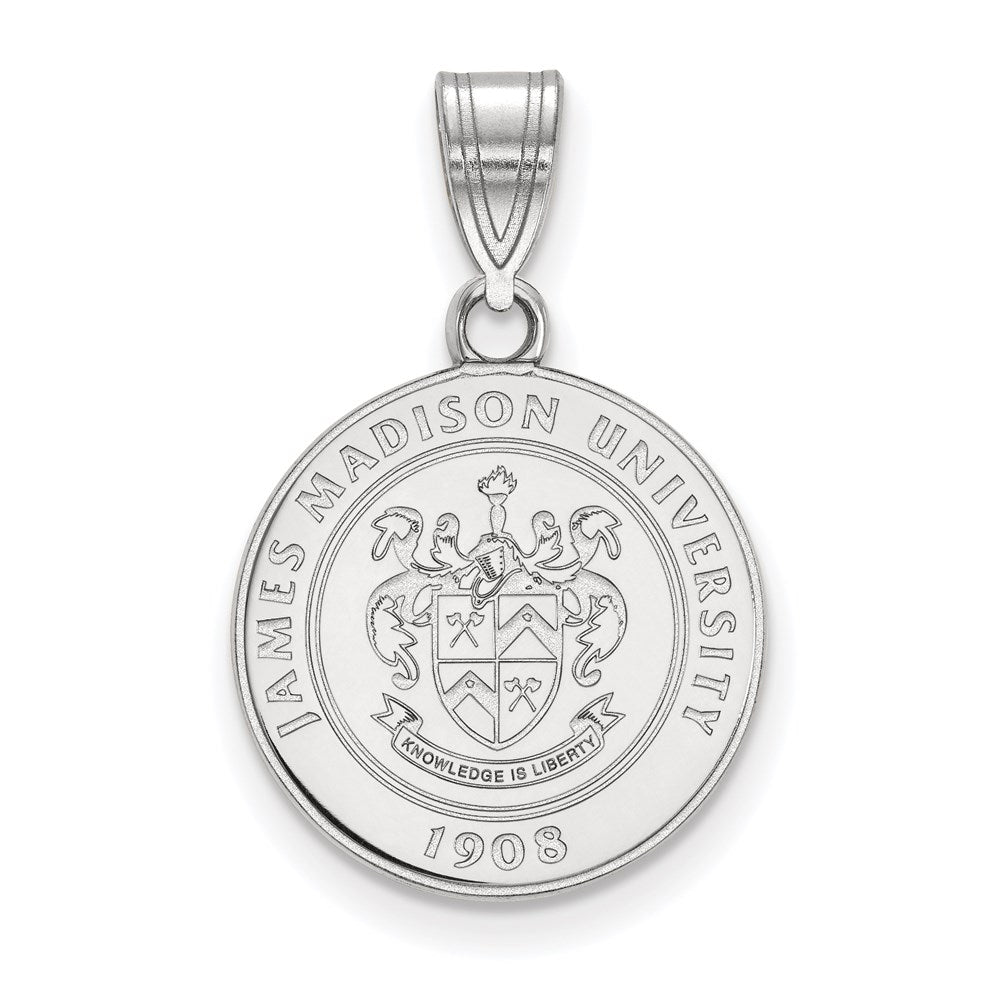 Sterlingsilber Rhodiniert Logoart James Madison University Mittel Wappen Anhänger