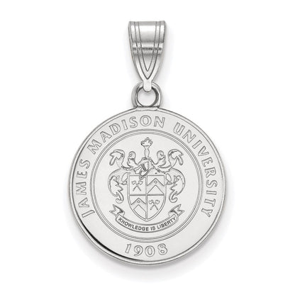 Sterlingsilber Rhodiniert Logoart James Madison University Mittel Wappen Anhänger