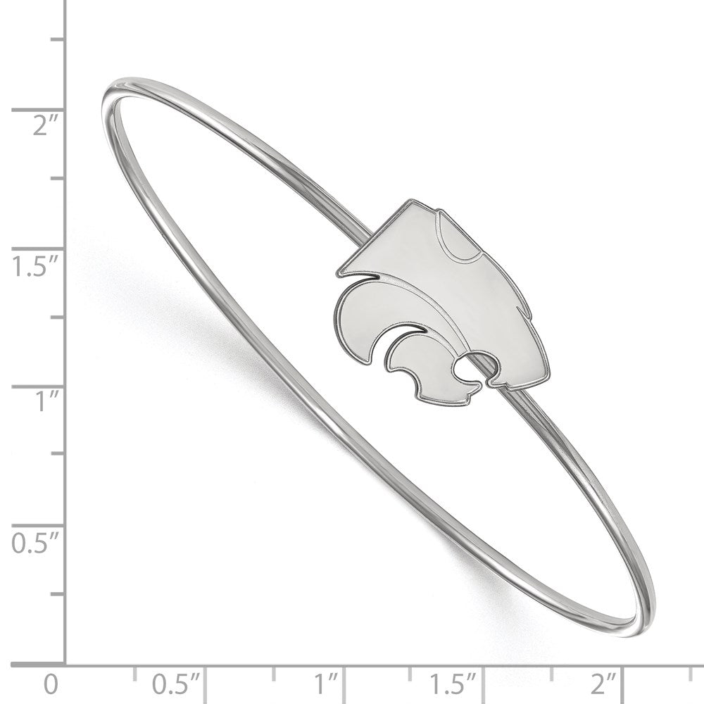 Sterlingsilber Rhodiniert Logoart Kansas State University Armreif Schieber auf