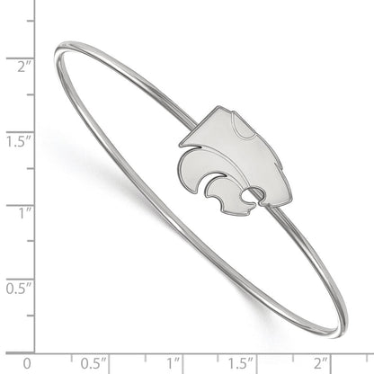 Sterlingsilber Rhodiniert Logoart Kansas State University Armreif Schieber auf