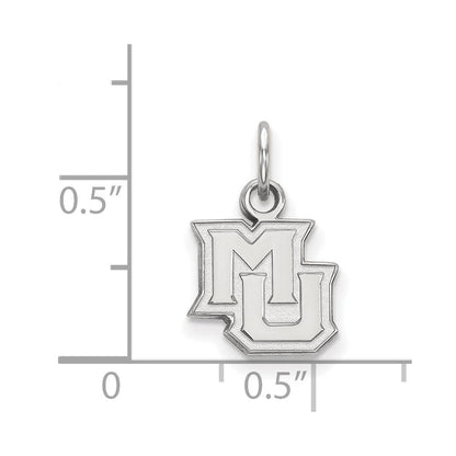 Sterlingsilber Rhodiniert Logoart Marquette University M U Extra Klein Anhänger