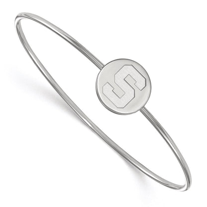 Sterlingsilber S. Rhodiniert Logoart Michigan State University Armreif Schieber auf