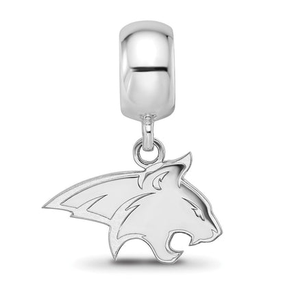 Sterlingsilber Rhodiniert Logoart Montana State U. Klein Hängend Perle