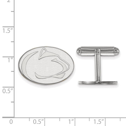 Sterlingsilber Rhodiniert Logoart Penn State University Manschette Knöpfe