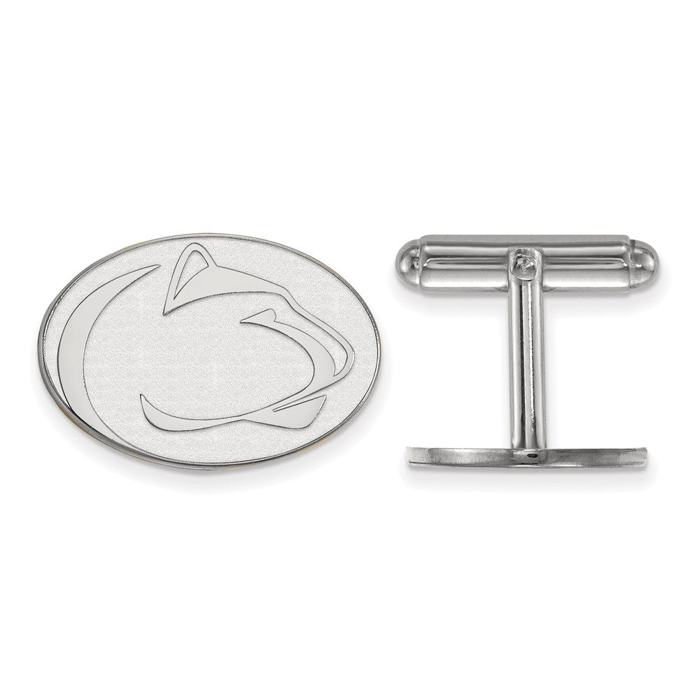 Sterlingsilber Rhodiniert Logoart Penn State University Manschette Knöpfe