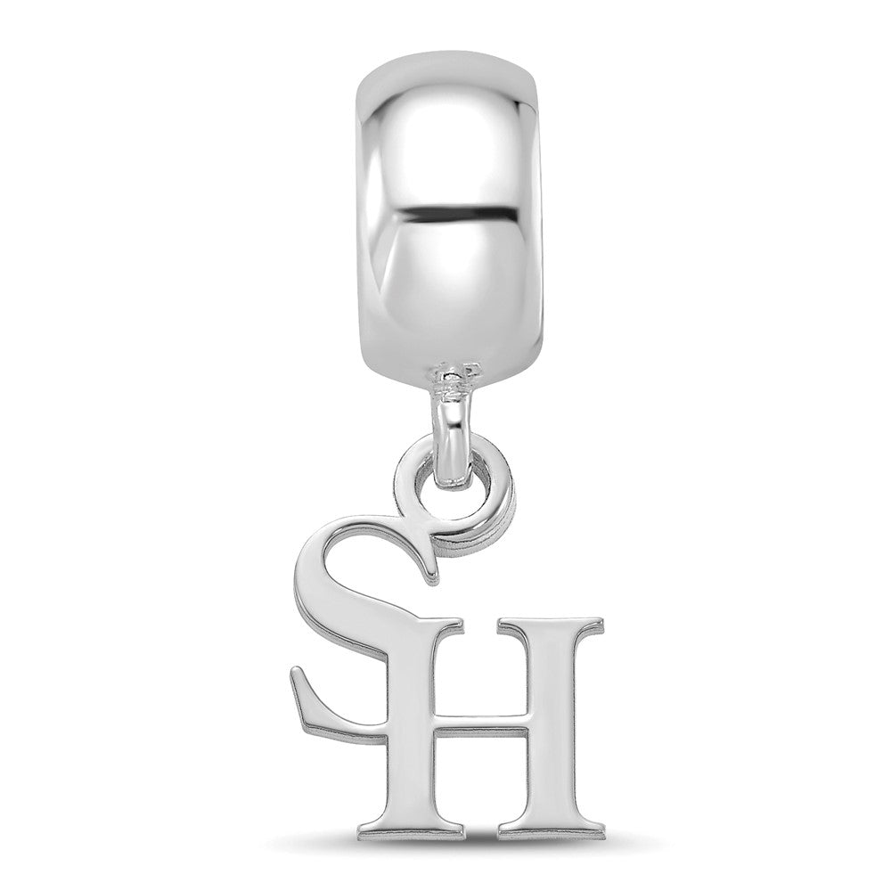 Sterlingsilber Rhodiniert Logoart Sam Houston State U. Xs Hängend Perle