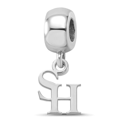 Sterlingsilber Rhodiniert Logoart Sam Houston State U. Xs Hängend Perle