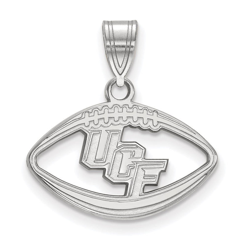 Sterlingsilber Rhodiniert Logoart University Of Central Florida U C F Football Anhänger