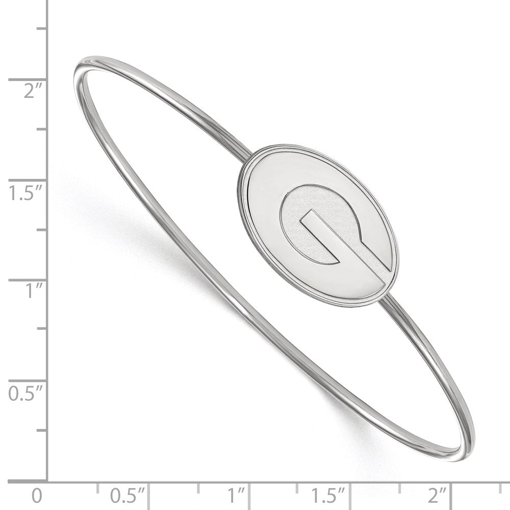Sterlingsilber Rhodiniert Logoart University Of Georgia Armreif Schieber auf
