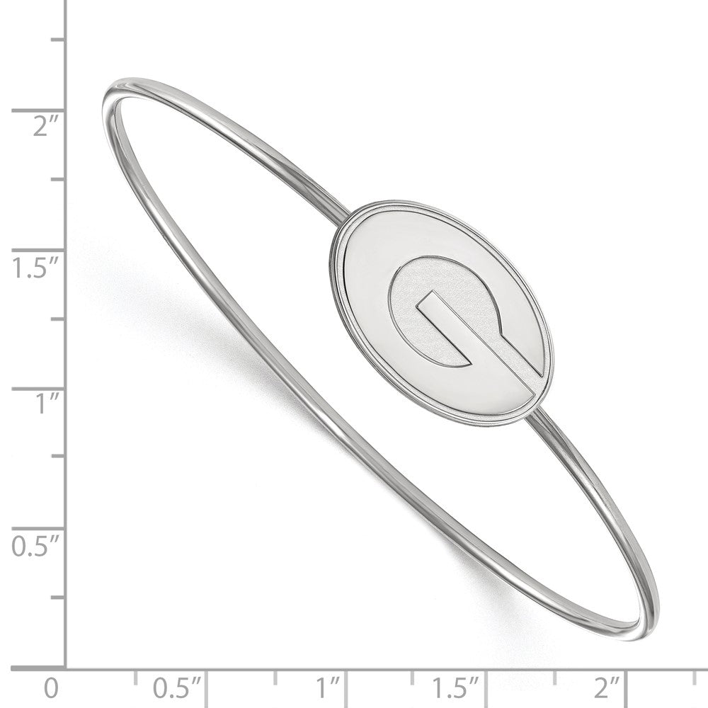 Sterlingsilber Rhodiniert Logoart University Of Georgia Armreif Schieber auf