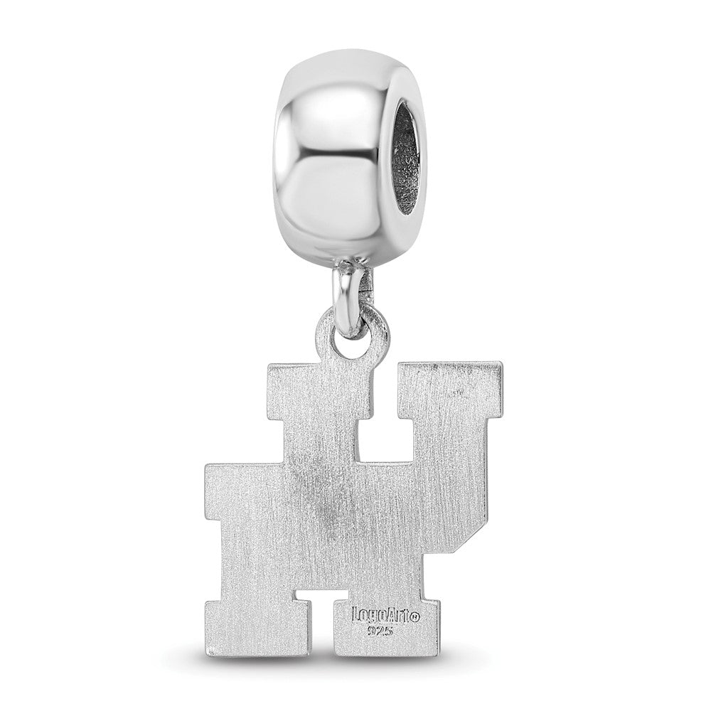 Sterlingsilber Rhodiniert Logoart University Of Houston Sm Hängend Perle