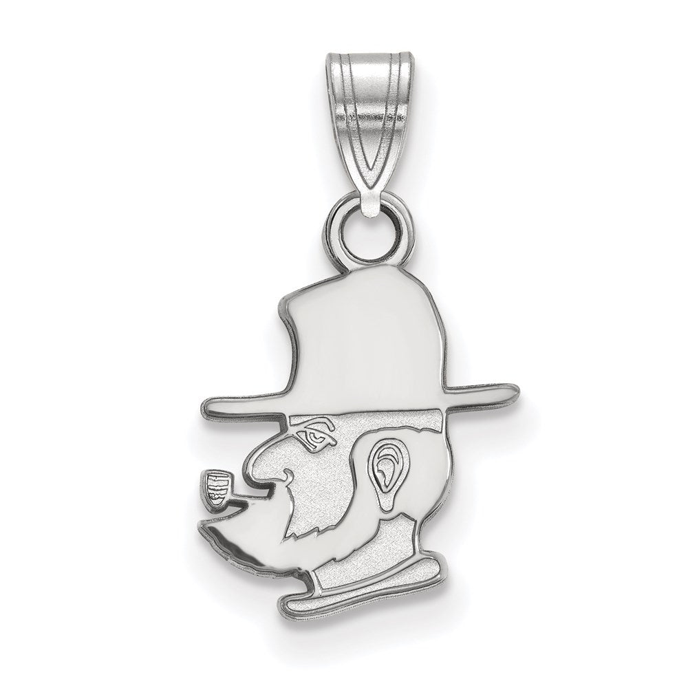 Sterlingsilber Rhodiniert Logoart Appalachian State University Mountaineer Klein Anhänger