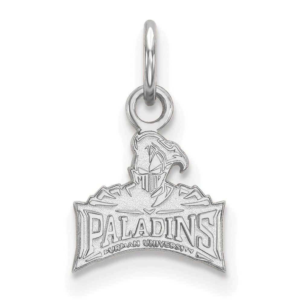 10K Weißgold Logoart Furman University Paladins Extra Klein Anhänger