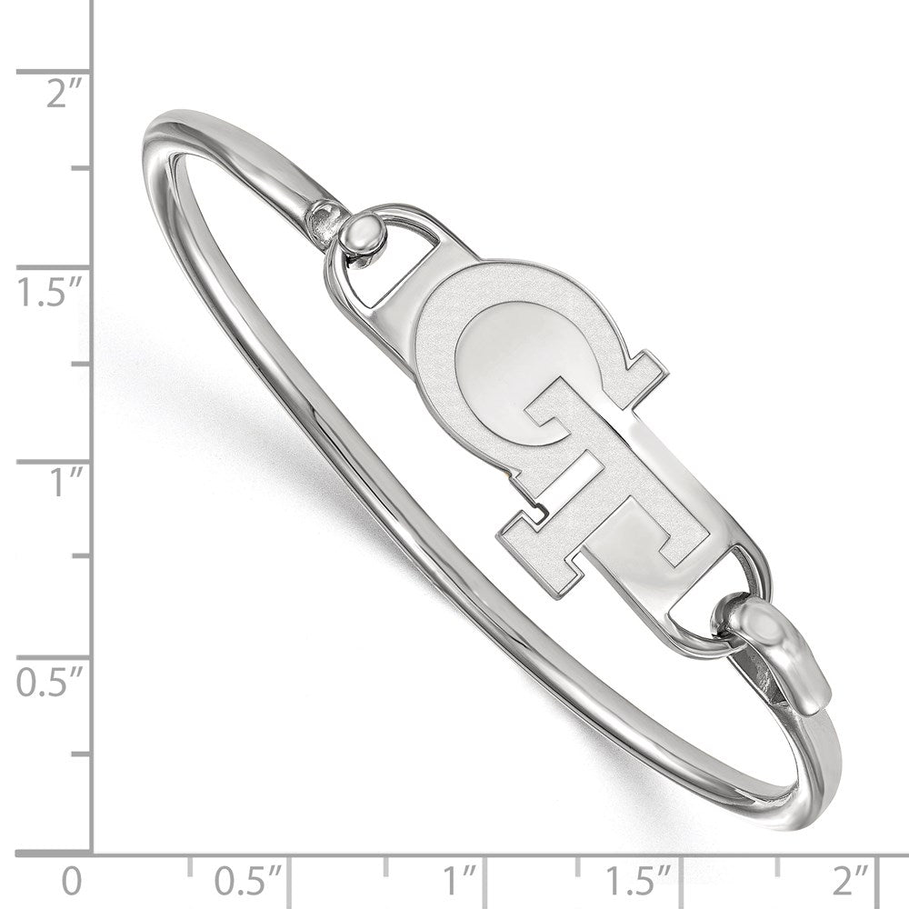 Sterlingsilber Rhodiniert Logoart Georgia Institut Of Technologie Armreif