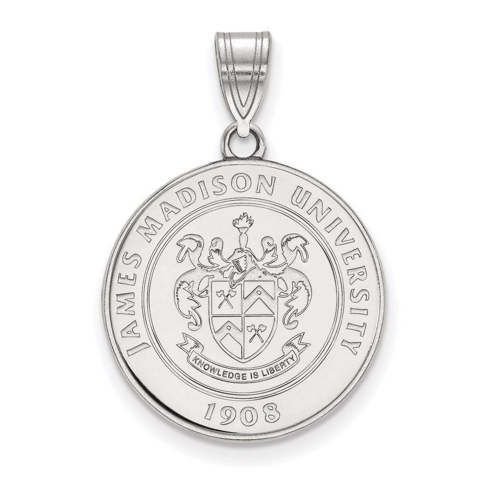 Sterlingsilber Rhodiniert Logoart James Madison University Groß Wappen Anhänger