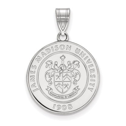 Sterlingsilber Rhodiniert Logoart James Madison University Groß Wappen Anhänger