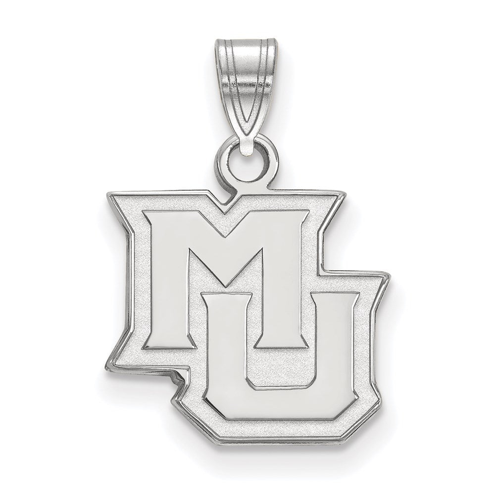Sterlingsilber Rhodiniert Logoart Marquette University M U Klein Anhänger
