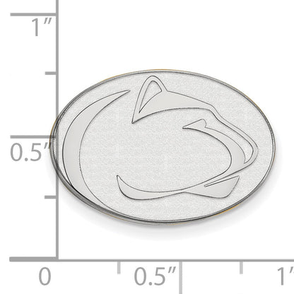 14K Weißgold Logoart Penn State University Löwe Anstecknadel