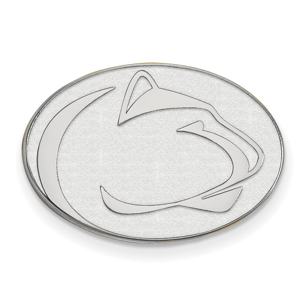 14K Weißgold Logoart Penn State University Löwe Anstecknadel