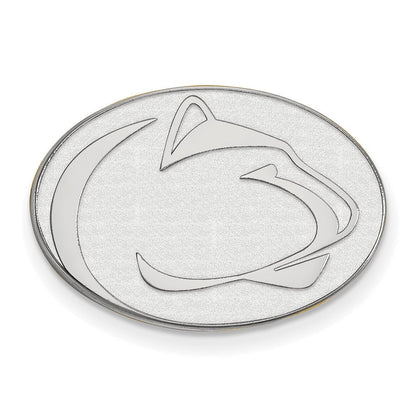 14K Weißgold Logoart Penn State University Löwe Anstecknadel