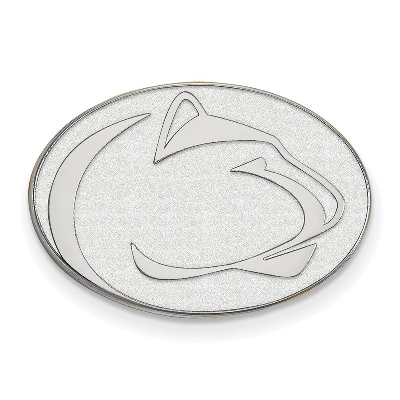 14K Weißgold Logoart Penn State University Löwe Anstecknadel