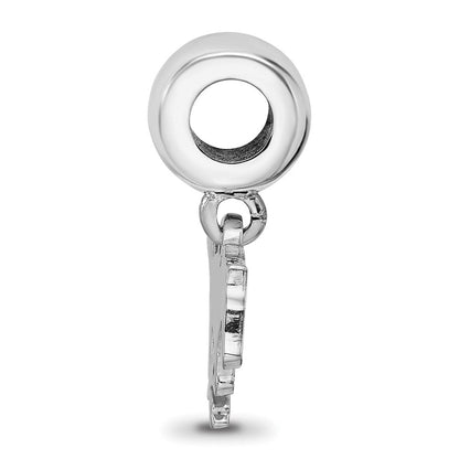 Sterlingsilber Rhodiniert Logoart Southern Methodist U. Sm Hängend Perle