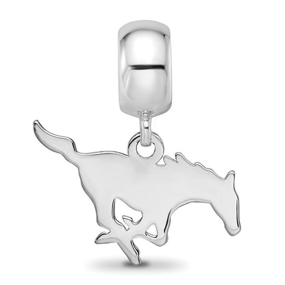Sterlingsilber Rhodiniert Logoart Southern Methodist U. Sm Hängend Perle