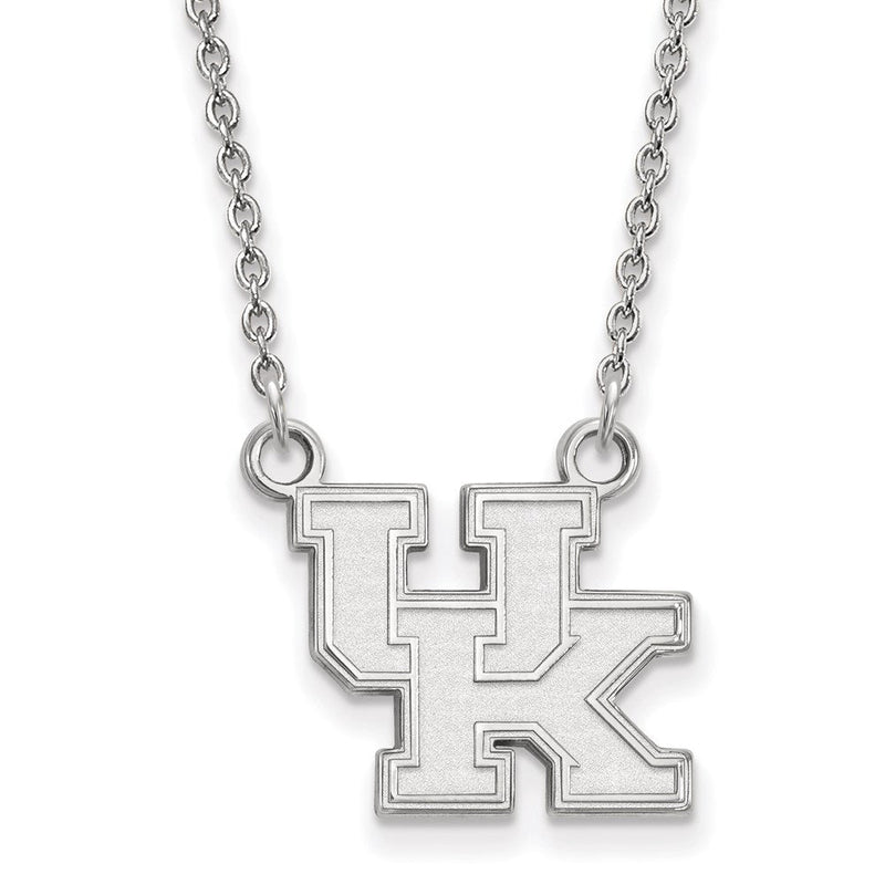 10K Weißgold Logoart University Of Kentucky U K Klein Anhänger 18 Zoll Halskette