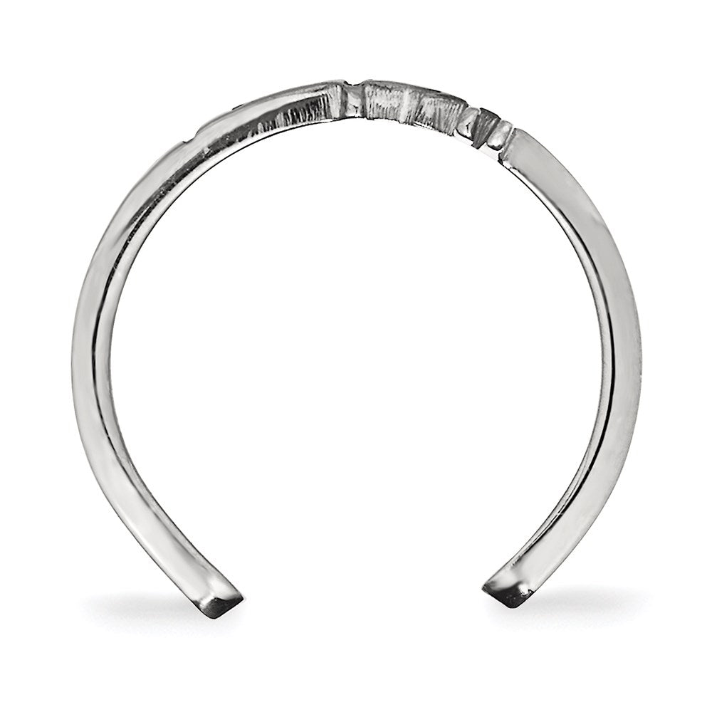 Sterlingsilber Rhodiniert Logoart University Of Nebraska Huskers Zehenring