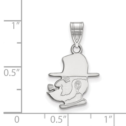Sterlingsilber Rhodiniert Logoart Appalachian State University Mountaineer Mittel Anhänger